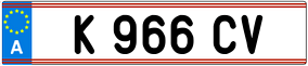 Trailer License Plate